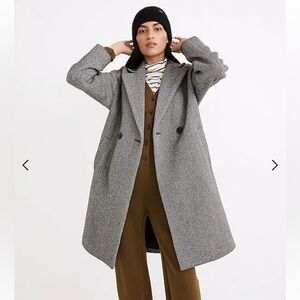 Madewell Averdon Herringbone Coat Size S